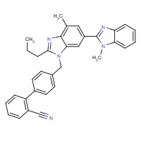144702-27-2 2-Descarboxy-2-cyano Telmisartan chemical structure