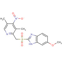 1076199-93-3 4-Desmethoxy-4-nitro Omeprazole Sulfone chemical structure