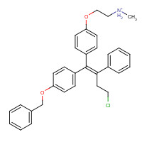 176671-80-0 N-Desmethyl 4-Benzyloxy Toremifene Hydrochloride chemical structure