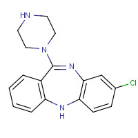 6104-71-8 N-Desmethyl Clozapine chemical structure