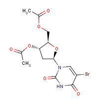 6161-23-5 3',5'-Di-O-acetyl-5-bromo-2'-deoxyuridine chemical structure