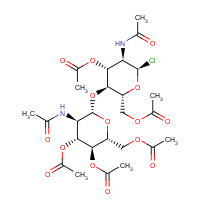 7531-49-9 N,N'-Diacetyl-3,6,3',4',6'-penta-O-acetyl-1-chlorochitobioside chemical structure