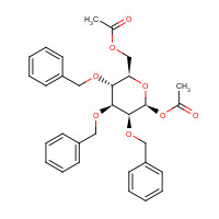 59433-13-5 1,6-Di-O-acetyl-2,3,4-tri-O-benzyl-a,b-D-glucopyranose chemical structure