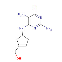141271-11-6 (1S,4R)-4-[(2,5-Diamino-6-chloro-4-pyrimidinyl)amino]-2-cyclopentene-1-methanol chemical structure