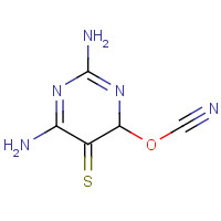 22288-75-1 2,4-Diamino-6-hydroxy-5-thiocyanopyrimidine chemical structure