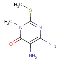 39008-28-1 5,6-Diamino-3-methyl-2-methylthio-4(3H)pyrimidinone chemical structure