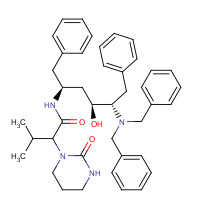 192726-04-8 (S)-N-[(2S,4S,5S)-5-(Dibenzylamino)-4-hydroxy-1,6-diphenylhexan-2-yl]-3-methyl-2-(2-oxotetrahydropyrimidin-1(2H)-yl)butanamide chemical structure