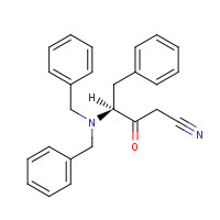 156732-12-6 4S-4-Dibenzylamino-3-oxo-5-phenylpentanonitrile chemical structure