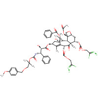 154044-74-3 N-Des-t-boc-N-2-[2-methyl-1-(4-methoxyphenyl)methoxy]propyloxycarbonxyl-7,10-O-bis{[(2,2,2-trichloroethyl)oxy]carbonyl} Docetaxel chemical structure