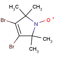 78033-68-8 3,4-Dibromo-1-oxyl-2,2,5,5-tetramethyl-Δ3-pyrroline chemical structure