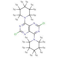 1189450-21-2 2,6-Dichloro-4,8-(dipiperidino-d20)pyrimido[5,4-d]pyrimidine chemical structure