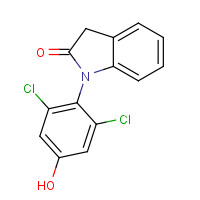 73328-71-9 1-(2,6-Dichloro-4-hydroxphenyl)-1,3-dihydroindol-2-one chemical structure