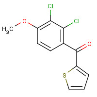40180-05-0 (2,3-Dichloro-4-methoxyphenyl)-2-thienylmethanone chemical structure