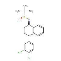 674767-90-9 [S(R)]-N-[(4S)-4-(3,4-Dichlorophenyl)-3,4-dihydro-1(2H)-naphthalenylidene]-2-methyl-2-propanesulfinamide chemical structure