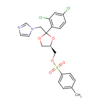 134071-44-6 cis-[2-(2,4-Dichlorophenyl)-2-(1H-imidazol-1-ylmethyl)-1,3-dioxolan-4-yl]methyl p-Tolylsulfonate chemical structure