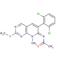 185039-37-6 N-[6-(2,6-Dichlorophenyl)-8-methyl-2-(methylthio)pyrido[2,3-d]pyrimidin-7(8H)-ylidene]acetamide chemical structure