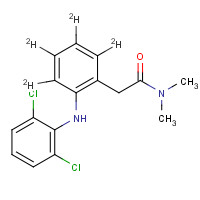 1217360-64-9 2-[(2,6-Dichlorophenyl)amino]-N,N-dimethylbenzeneacetamide-d4 chemical structure