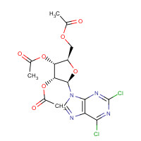 3056-18-6 2,6-Dichloro-9-(2',3',5'-tri-O-acetyl-b-D-ribofuranosyl)purine chemical structure