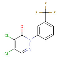 26806-47-3 4,5-Dichloro-2-(3-trifluoromethylphenyl)-3(2H)pyridazinone chemical structure