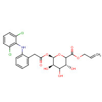 698358-10-0 Diclofenac Acyl-b-D-glucuronide Allyl Ester chemical structure
