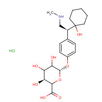 1021933-99-2 rac N,O-Didesmethyl Venlafaxine b-D-Glucuronide Hydrochloride chemical structure
