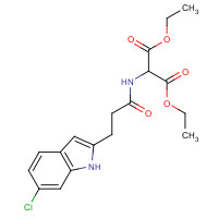 50517-09-4 Diethyl (6-Chloro-2-indolylmethyl)acetamidomalonate chemical structure