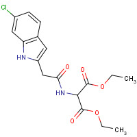 1076199-98-8 Diethyl (6-Chloro-2-indolylmethyl)formamido-malonate chemical structure