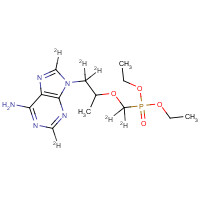 1020719-38-3 9-[2-(Diethylphosphonomethoxy)propyl-d6] Adenine chemical structure