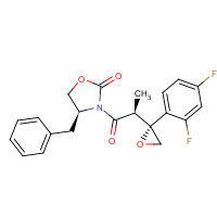 166948-47-6 (4S)-3-[(2R)-2-[(2R)-2-(2,4-Difluorophenyl)oxiranyl]-1-oxopropyl]-4-benzyl-2-oxazolidinone chemical structure