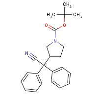 1159977-31-7 2,2-Diphenyl 2-(1-Boc-3-pyrrolidinyl)acetonitrile chemical structure