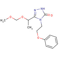 98159-88-7 2,4-Dihydro-5-[1-(methoxymethoxy)ethyl]-4-(2-phenoxyethyl)-3H-1,2,4-triazol-3-one chemical structure