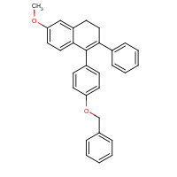 308812-06-8 3,4-Dihydro-6-methoxy-2-phenyl-1-[4-(phenylmethoxy)phenyl]naphthalene chemical structure