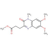 131426-28-3 3,4-Dihydro-6,7-dimethoxy-4-methyl-3-oxo-2-quinoxalinepropanoic Acid Methyl Ester chemical structure
