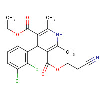 175688-78-5 1,4-Dihydro-2,6-dimethyl-3-(2-cyanoethoxycarbonyl)-5-ethoxycarbonyl-4-(2,3-dichlorophenyl)pyridine chemical structure