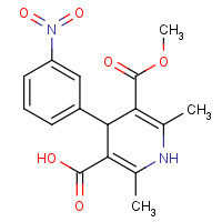 76093-33-9 (R)-(-)-1,4-Dihydro-2,6-dimethyl-4-(3-nitrophenyl)-3,5-pyridinedicarboxylic Acid Monomethyl Ester chemical structure