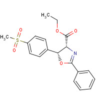 139059-00-0 (4R-5R)-4,5-Dihydro-5-[4-(methylsulfonyl)phenyl]-2-phenyl-4-oxazolecarboxylic Acid Ethyl Ester chemical structure