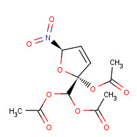 5904-70-1 2,5-Dihydro-2-hydroxy-5-nitro-2-furanmethanediol Triacetate chemical structure