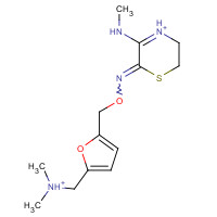 112233-24-6 5,6-Dihydro-3-(methylamino)-2H-1,4-thiazin-2-one O-[[5-[(Dimethylamino)methyl]-2-furanyl]methyl]oxime chemical structure