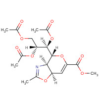 78850-37-0 (3aR,4R,7aR)-3a,7a-Dihydro-2-methyl-4-[(1S,2R)-1,2,3-tris(acetyloxy)propyl]-4H-pyrano[3,4-d]oxazole-6-carboxylic Acid Methyl Ester chemical structure
