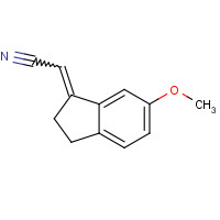468104-14-5 (2Z)-2-(2,3-Dihydro-6-methoxy-1H-inden-1-ylidene)acetonitrile chemical structure