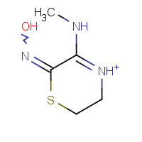 112233-23-5 5,6-Dihydro-3-(methylamino)-2H-1,4-thiazin-2-one Oxime Hydrochloride chemical structure