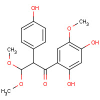 58115-20-1 1-(2,4-Dihydroxy-5-methoxyphenyl)-2-(4-hydroxyphenyl)-3,3-dimethoxy-1-propanone chemical structure