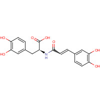 53755-02-5 N-[3',4'-Dihydroxy-(E)-cinnamoyl]-3-hydroxy-L-tyrosine chemical structure