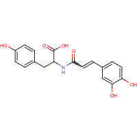 124027-56-1 N-[3',4'-Dihydroxy-(E)-cinnamoyl]-L-tyrosine chemical structure