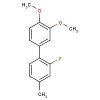 1346601-39-5 3',4'-Dimethoxy-2-fluoro-4-methylbiphenyl chemical structure