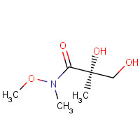 149099-00-3 (2S)-2,3-Dihydroxy-N-methoxy-2,N-dimethyl-propionamide chemical structure