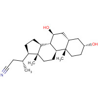 118316-12-4 (3a,5b,7b)-3,7-Dihydroxy-24norcholane-23-nitrile chemical structure