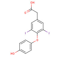 1155-40-4 3,5-Diiodo Thyroacetic Acid chemical structure