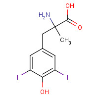 7434-77-7 3,5-Diiodo-a-methyl-DL-tyrosine chemical structure