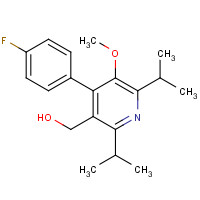 124864-27-3 2,6-Diisopropyl-4-(4-fluorophenyl)-3-hydroxymethyl-5-methoxypyridine chemical structure